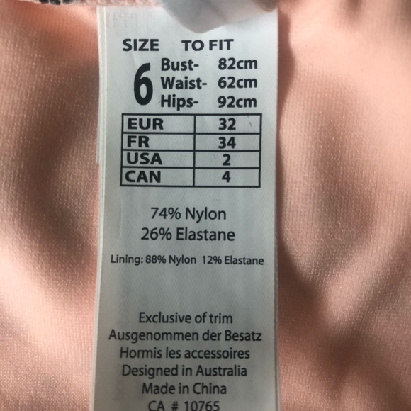 Never Been Worn Seafolly Peach Floral Bikini - Picture 5 of 8